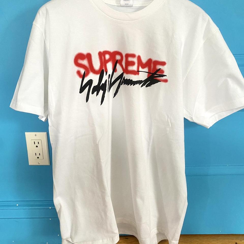 Supreme Yohji Yamamoto Logo Tee Size: Men's... - Depop