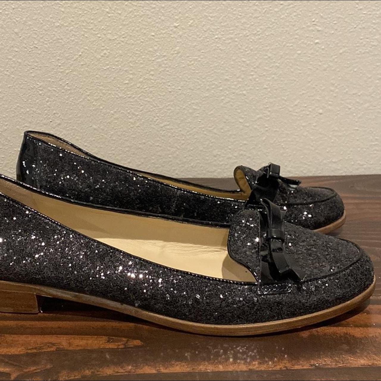 Kate spade glitter on sale loafers