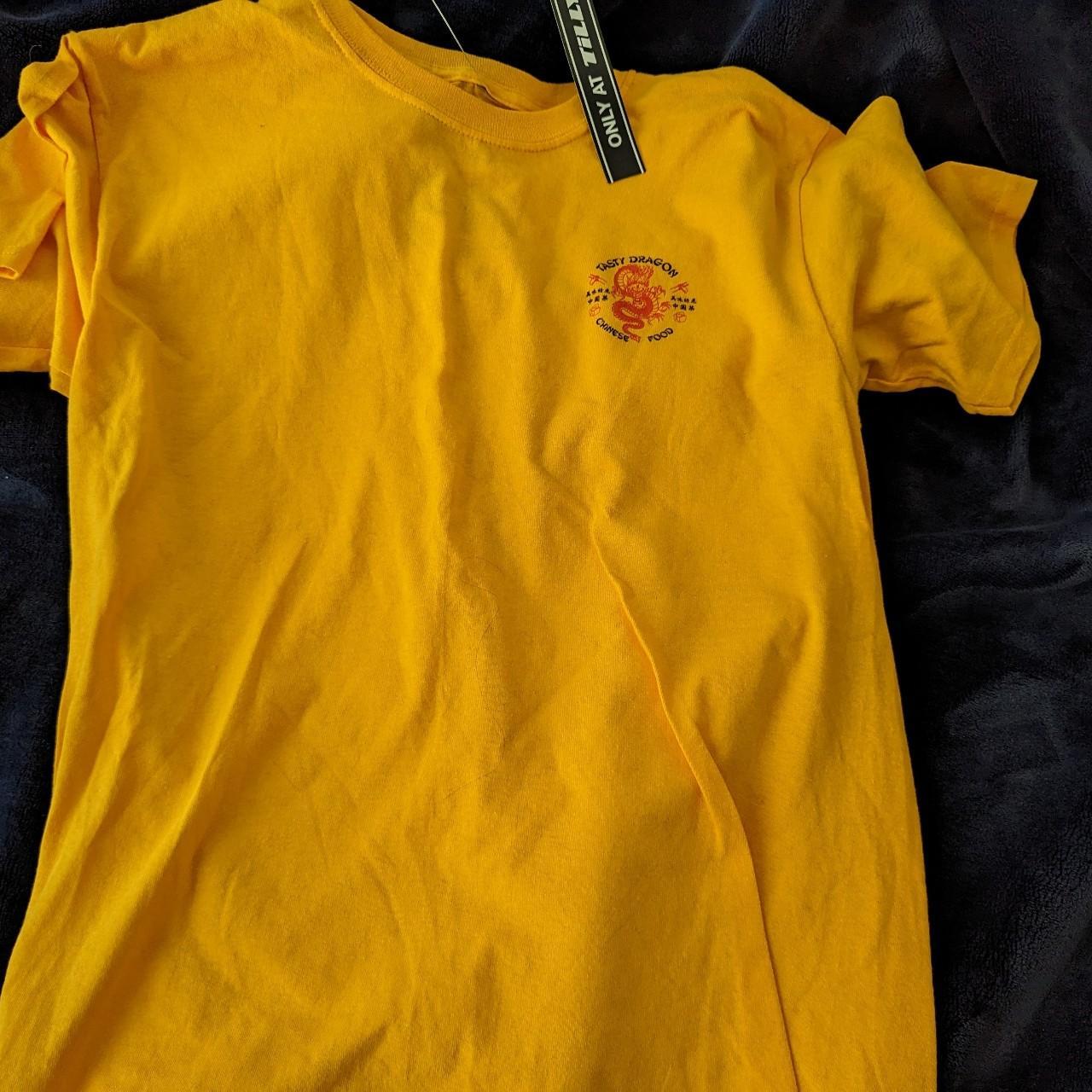 Tillys Women's Yellow T-shirt | Depop