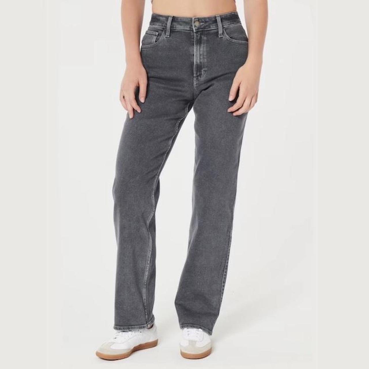 Hollister High Wasted Black Dad Jeans jeans black