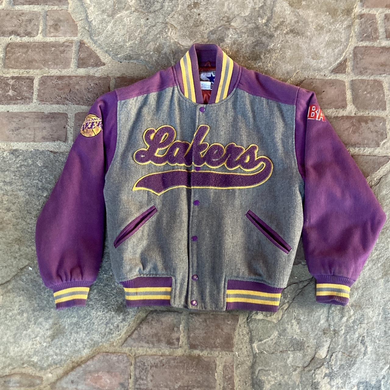 Starter Men Starter Los Angeles Lakers Varsity Jacket Black Med