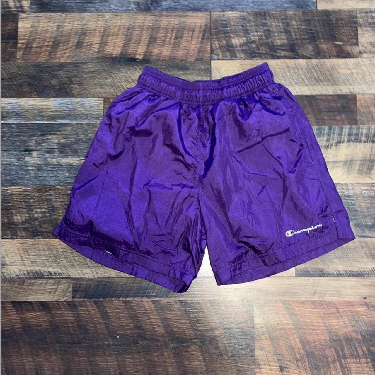 champion shorts mens purple