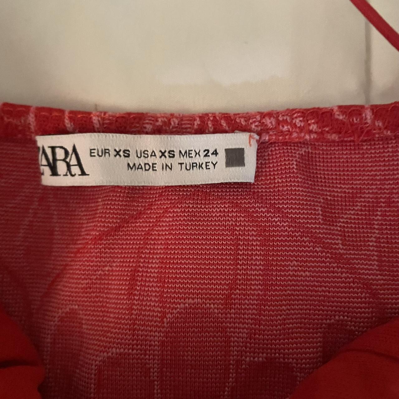 Zara Women's Red and Pink Jumpsuit Depop