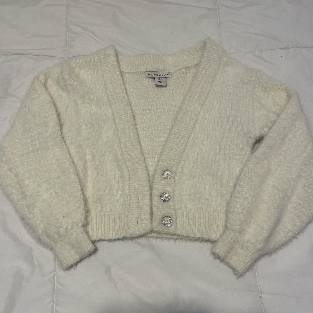 Cream Fluffy Cardigan super super soft and comfy,... Depop