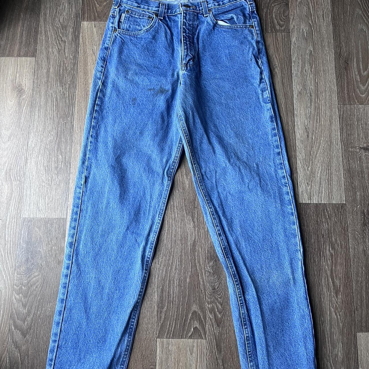 Carhartt Men's Blue Jeans | Depop