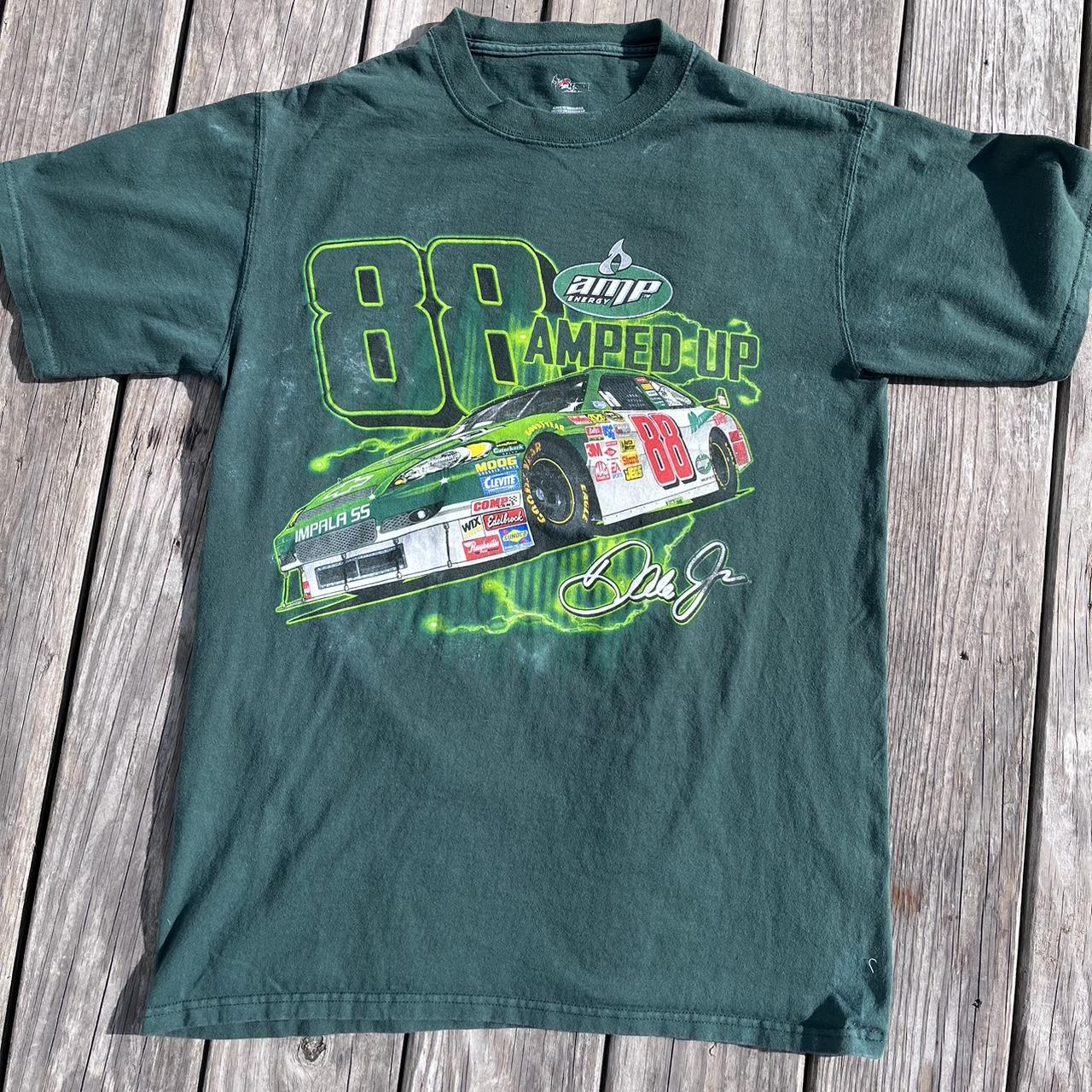 NASCAR Men's Green T-shirt | Depop