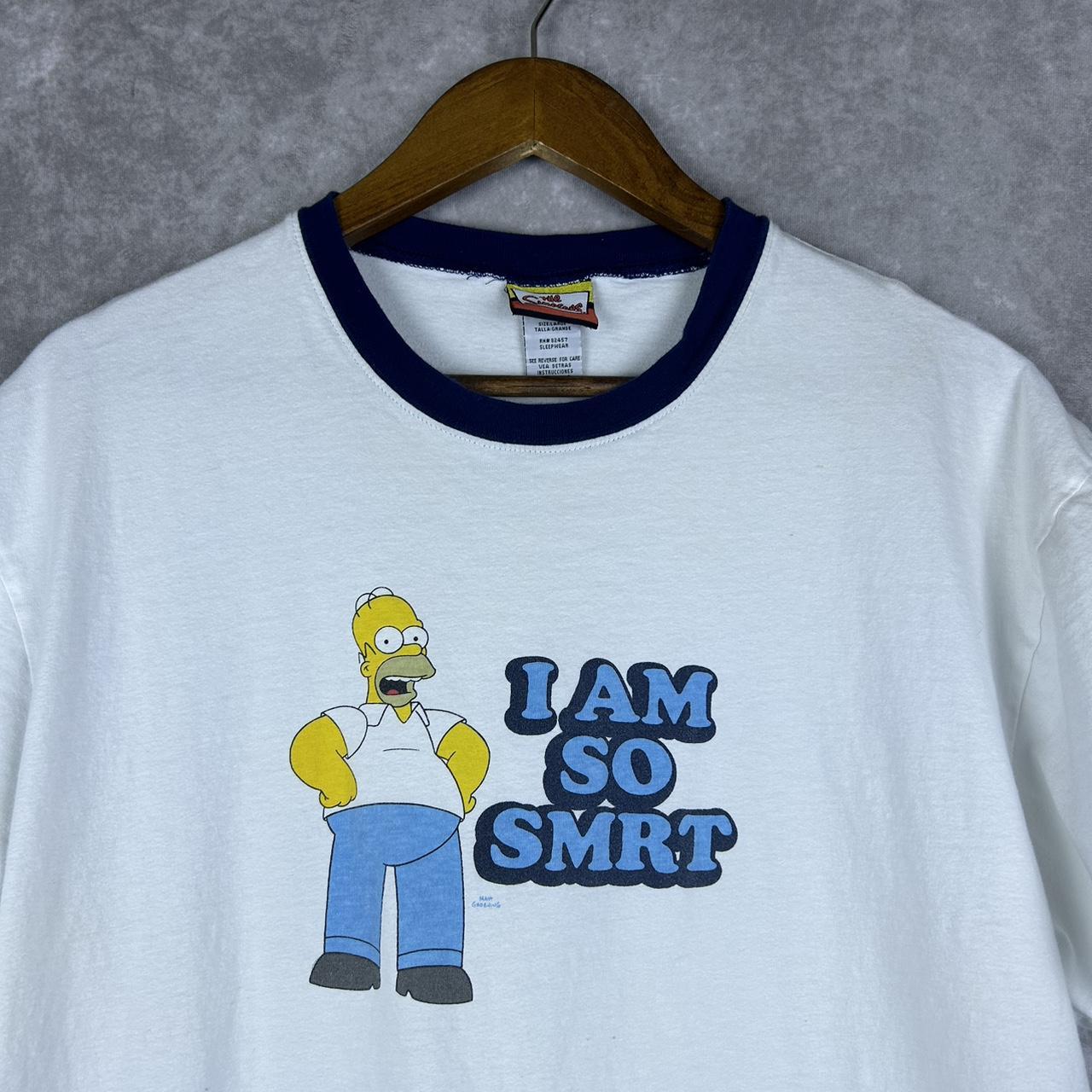 Vintage 90’s Homer Simpson I am so Smrt simpsons... - Depop