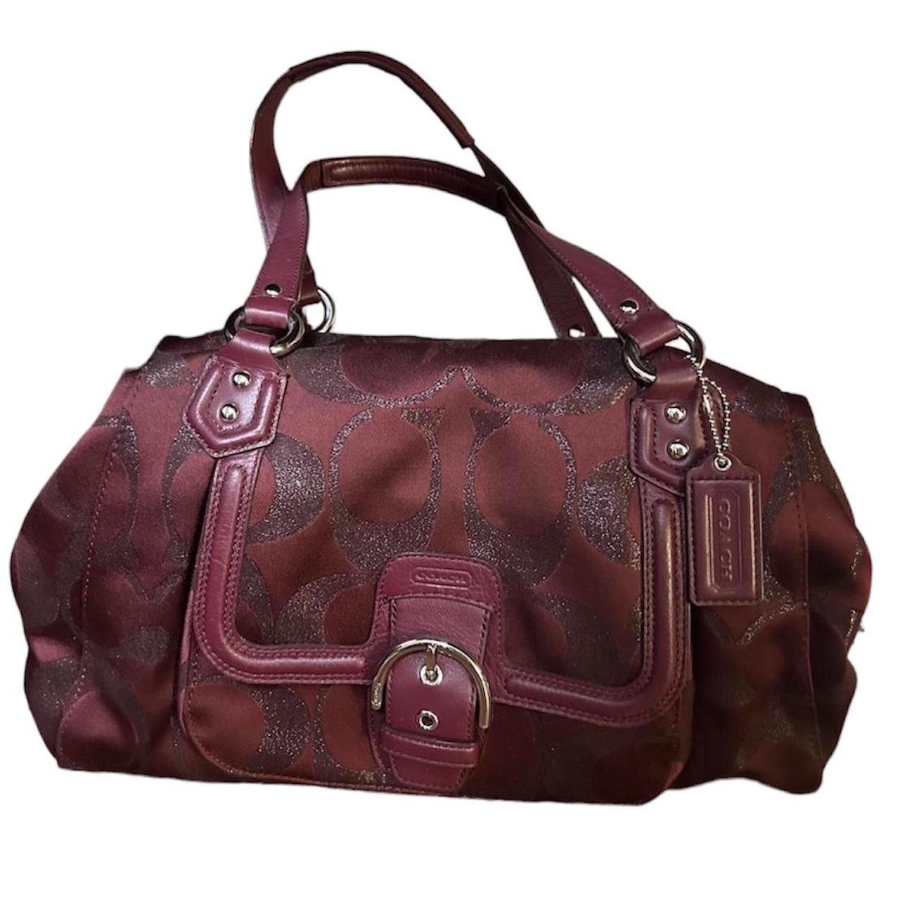 Coach good Burgundy Cambell Hobo Bag