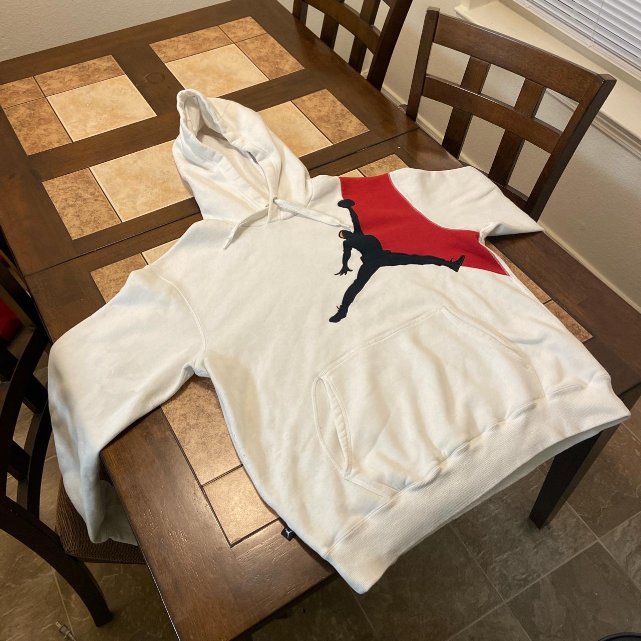 mens white jordan hoodie