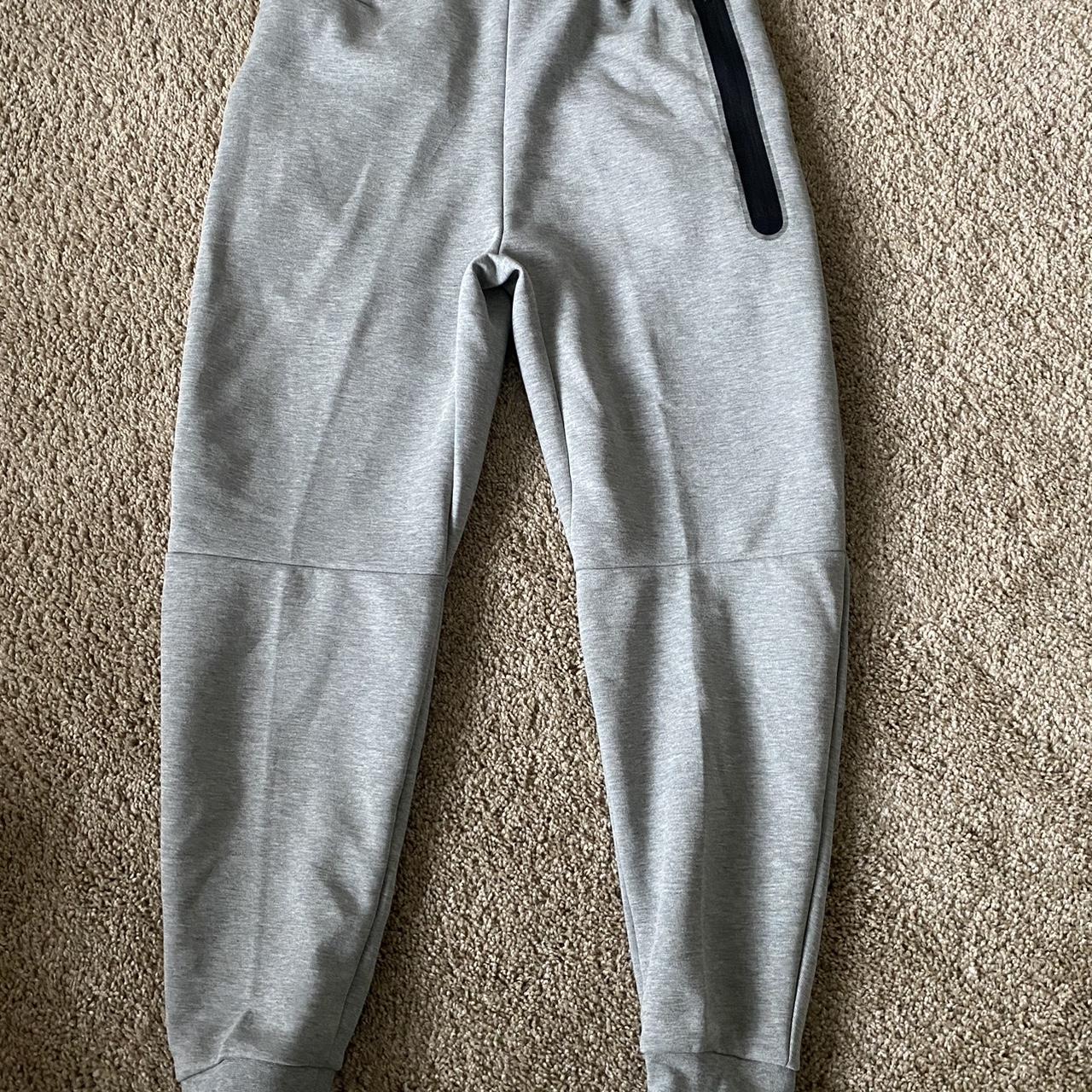 Nike Men's Cream and Grey Joggers-tracksuits | Depop