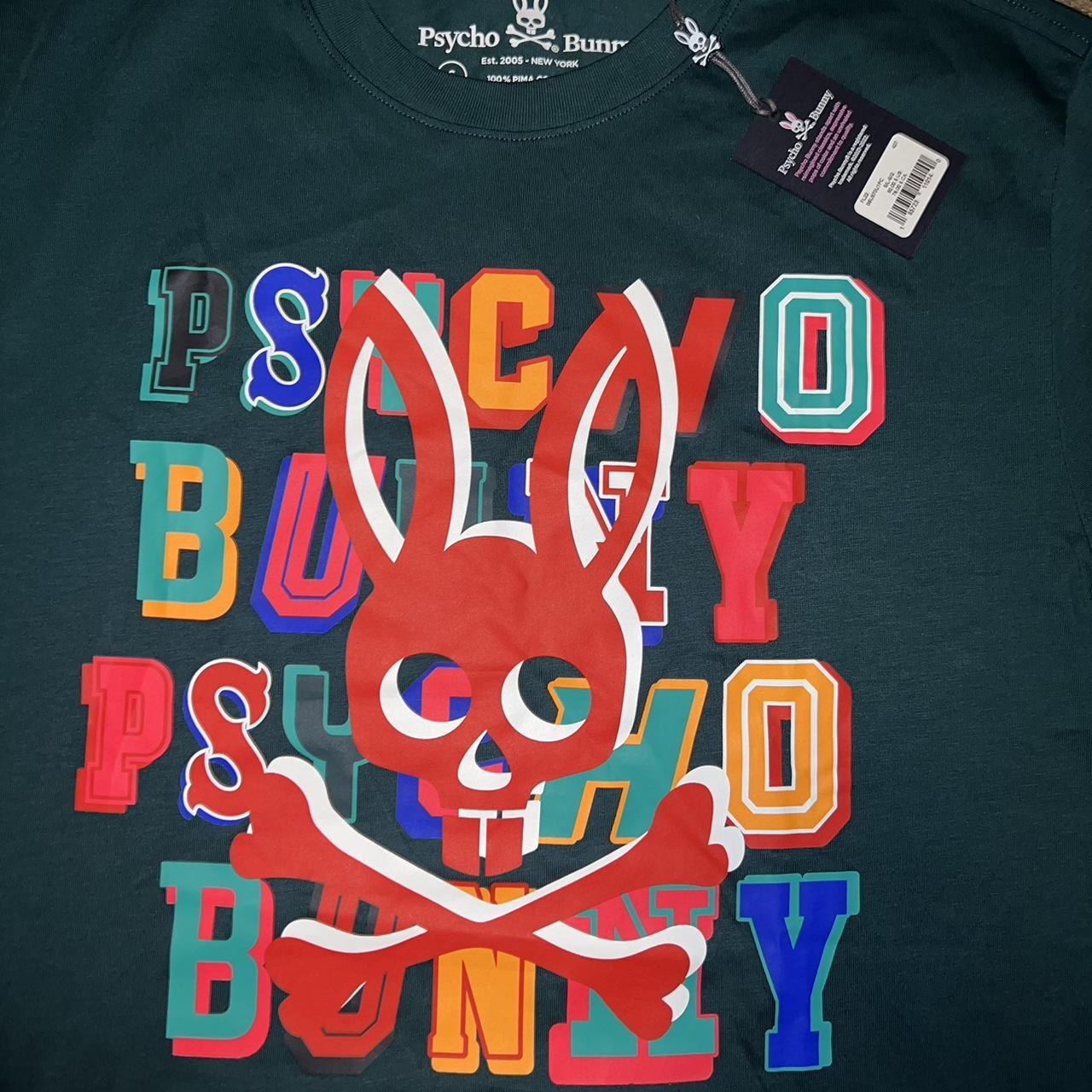Psycho Bunny Men's Green T-shirt (3)