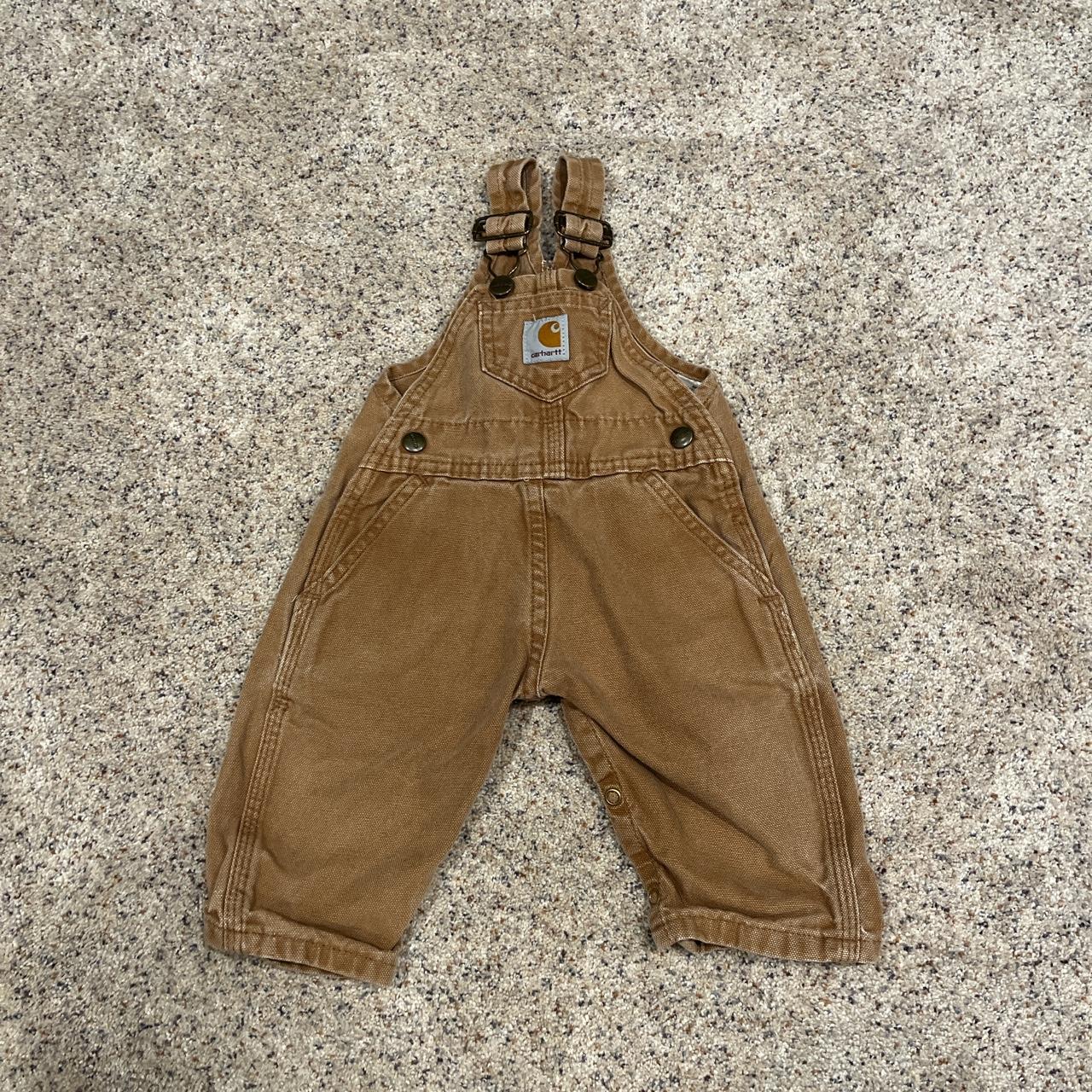 Tan Carhartt overalls, great quality and condition.... Depop