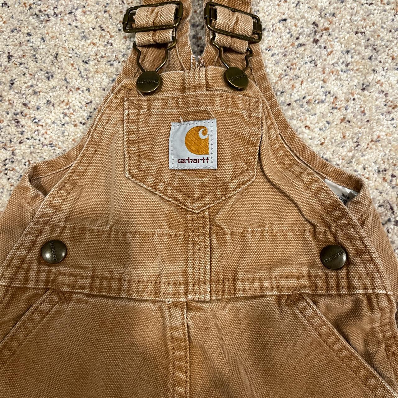 Tan Carhartt overalls, great quality and condition.... Depop