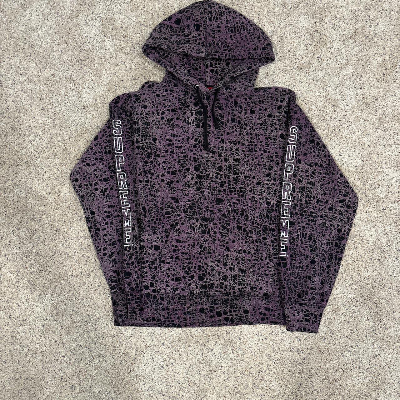 Marble hooded 2024 sweatshirt supreme