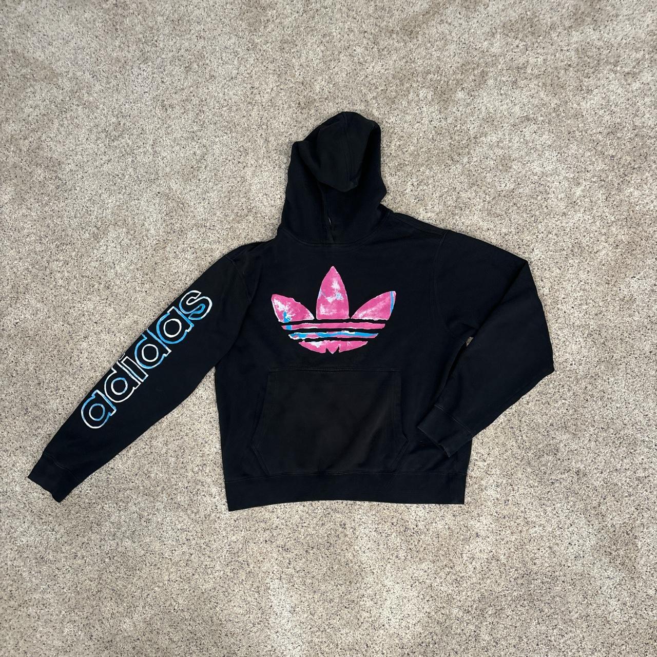 Adidas watercolor hoodie hot sale black