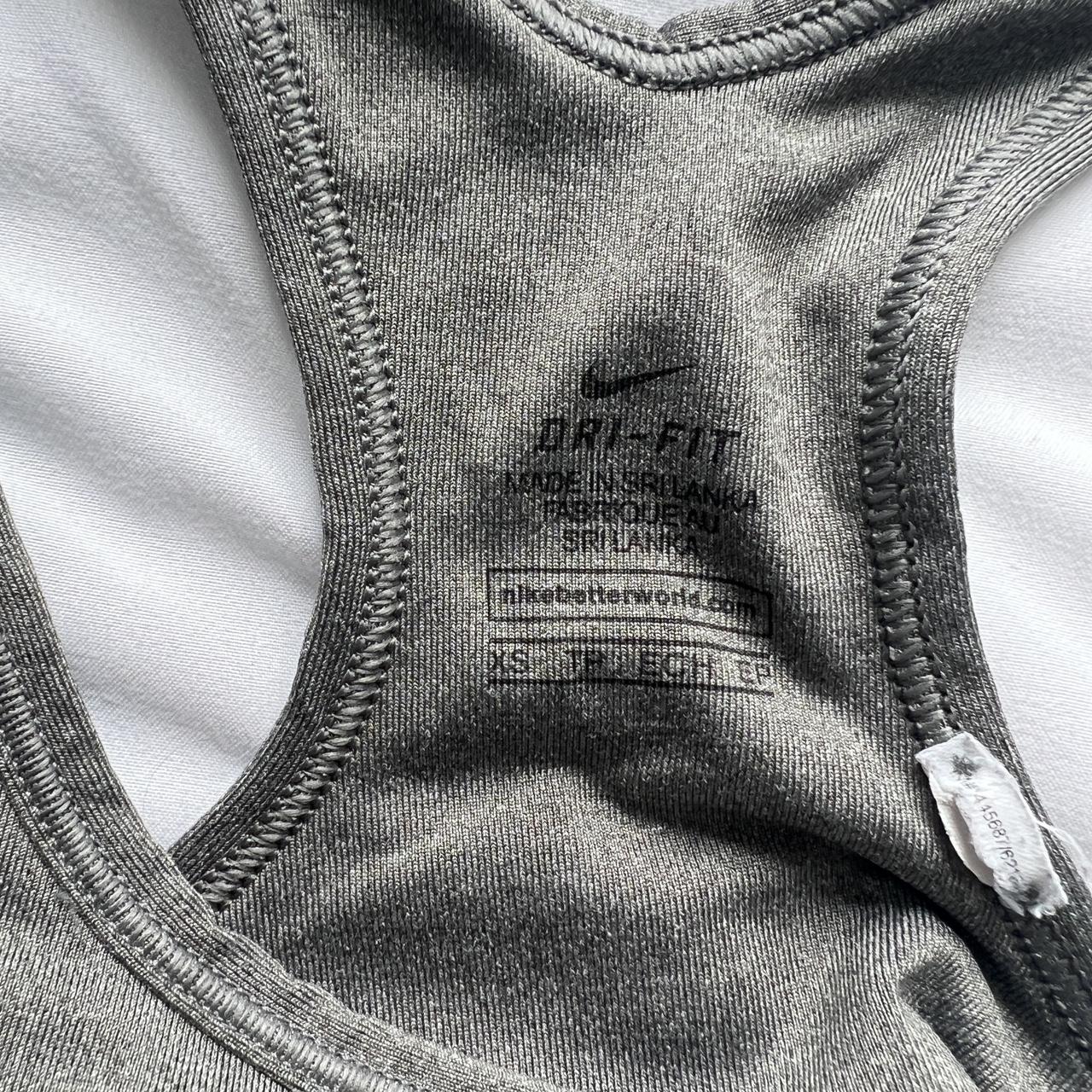 Nike Women's Black and Grey Bra | Depop