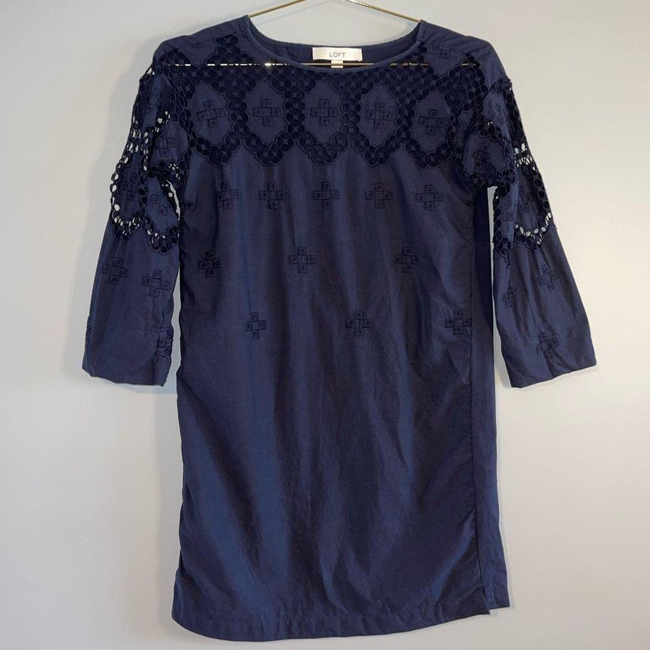 Loft shop embroidered dress