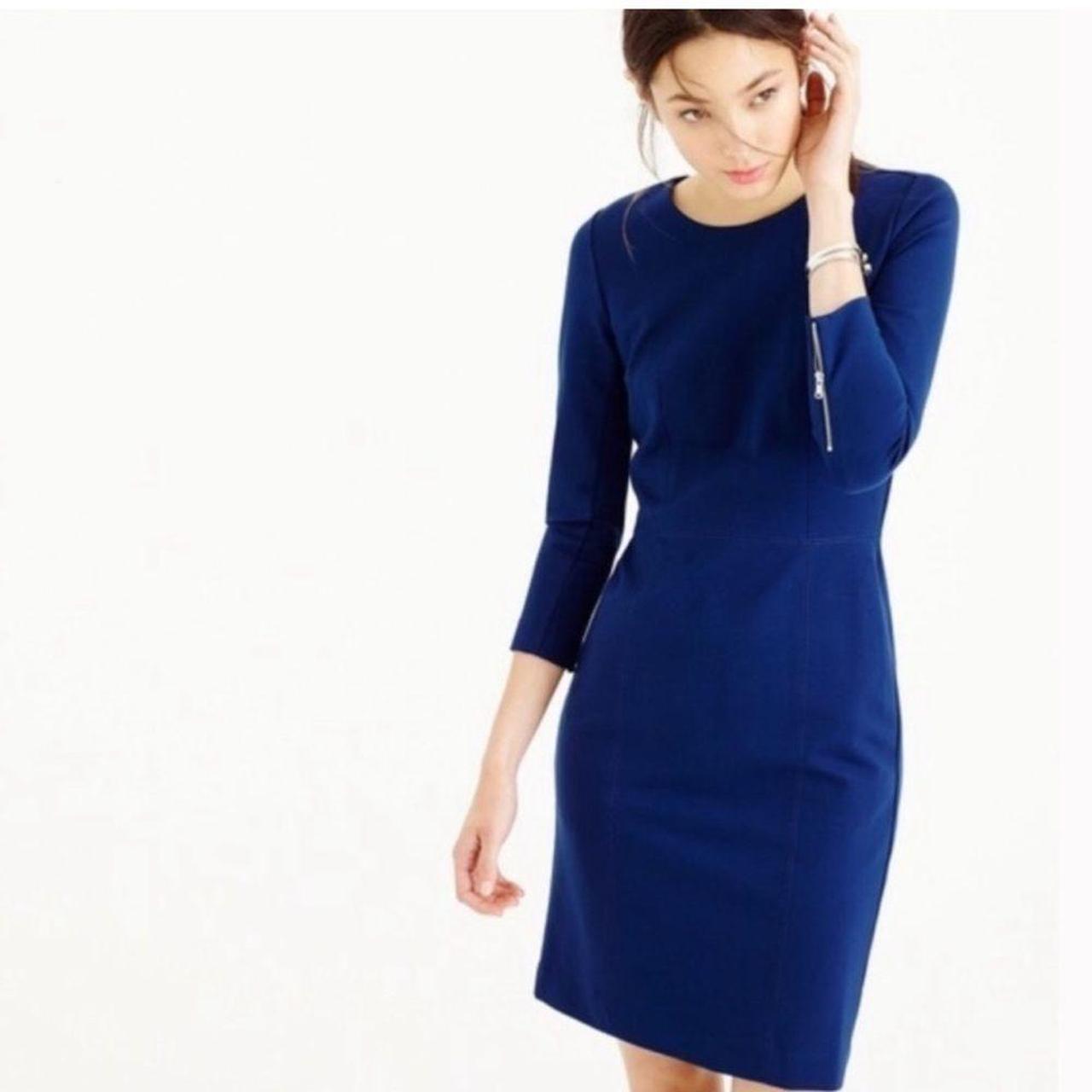 Absolutely stunning blue sheath dress from J.Crew,... - Depop