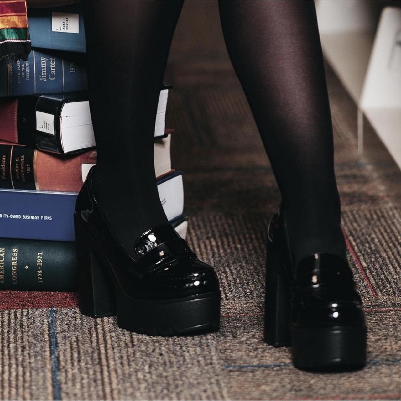 90s platform loafers