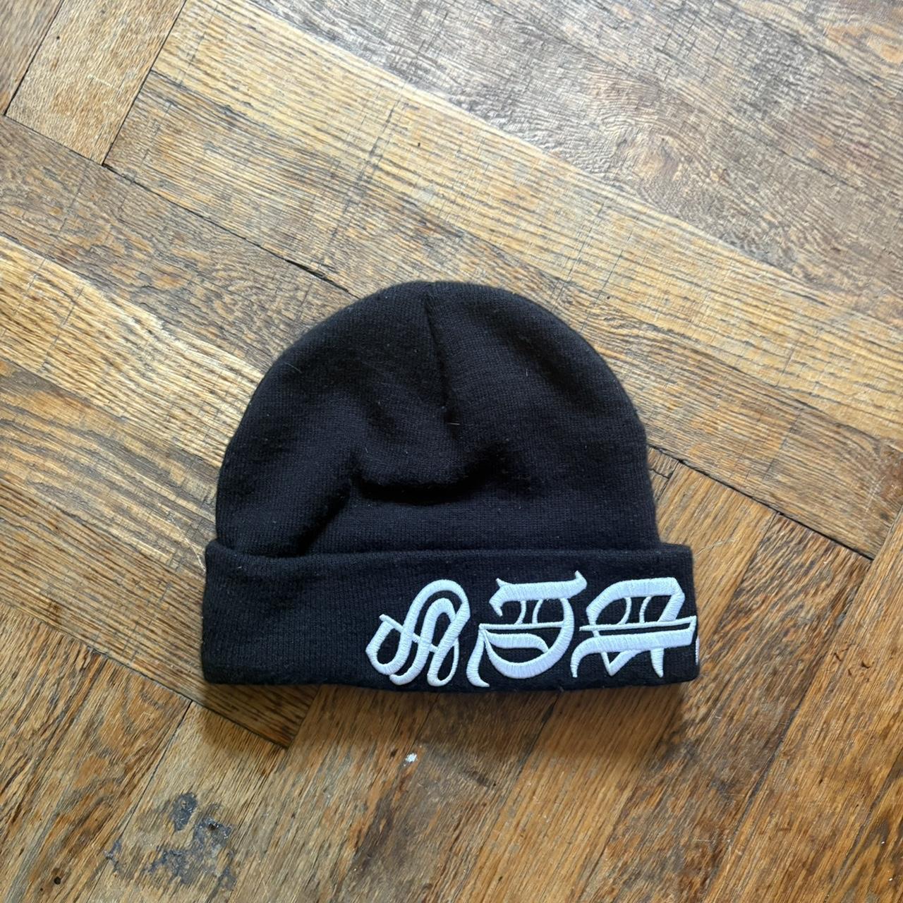 Supreme New Era Blackletter Beanie (SS25) - $40