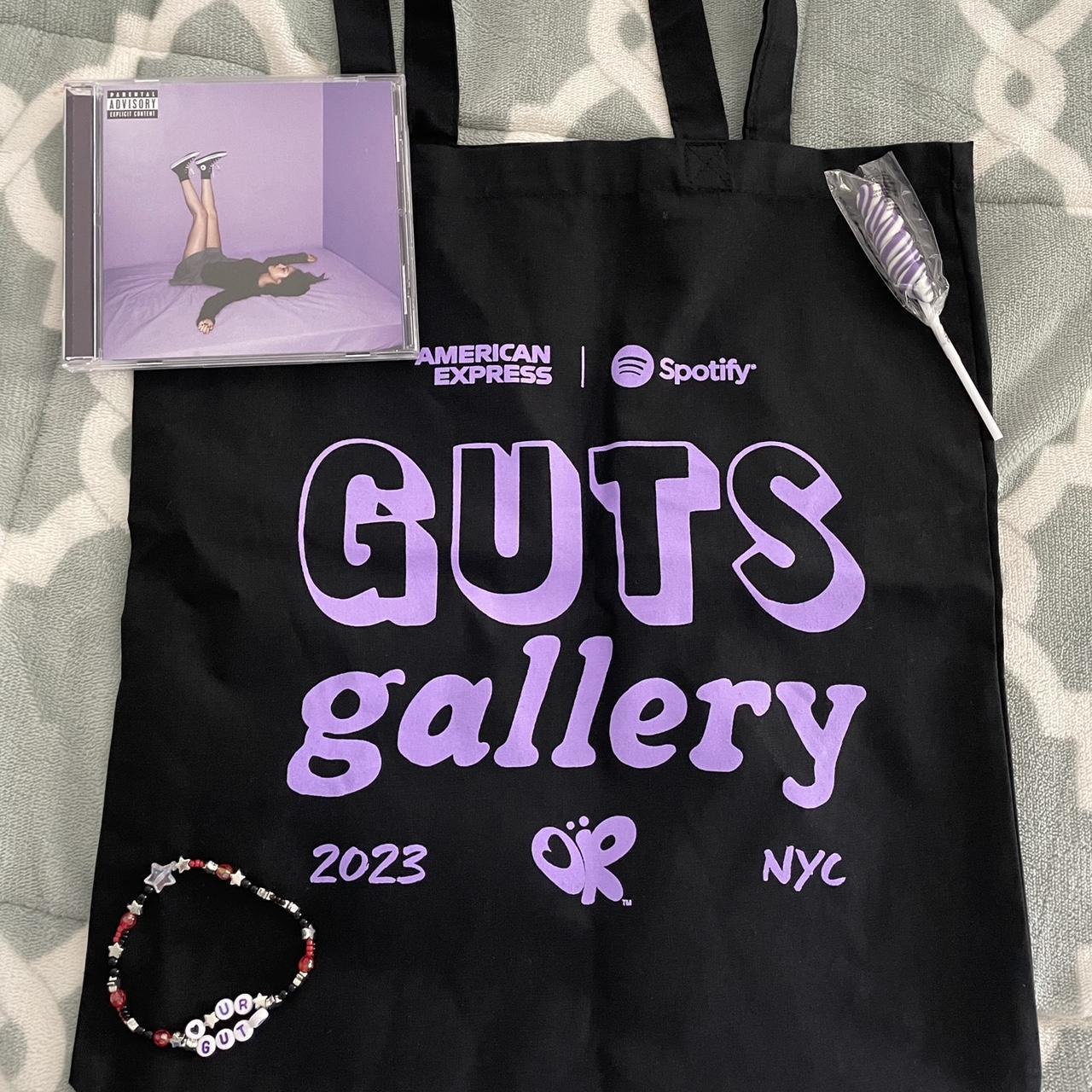 guts gallery exclusive olivia rodrigo tote bag +... - Depop