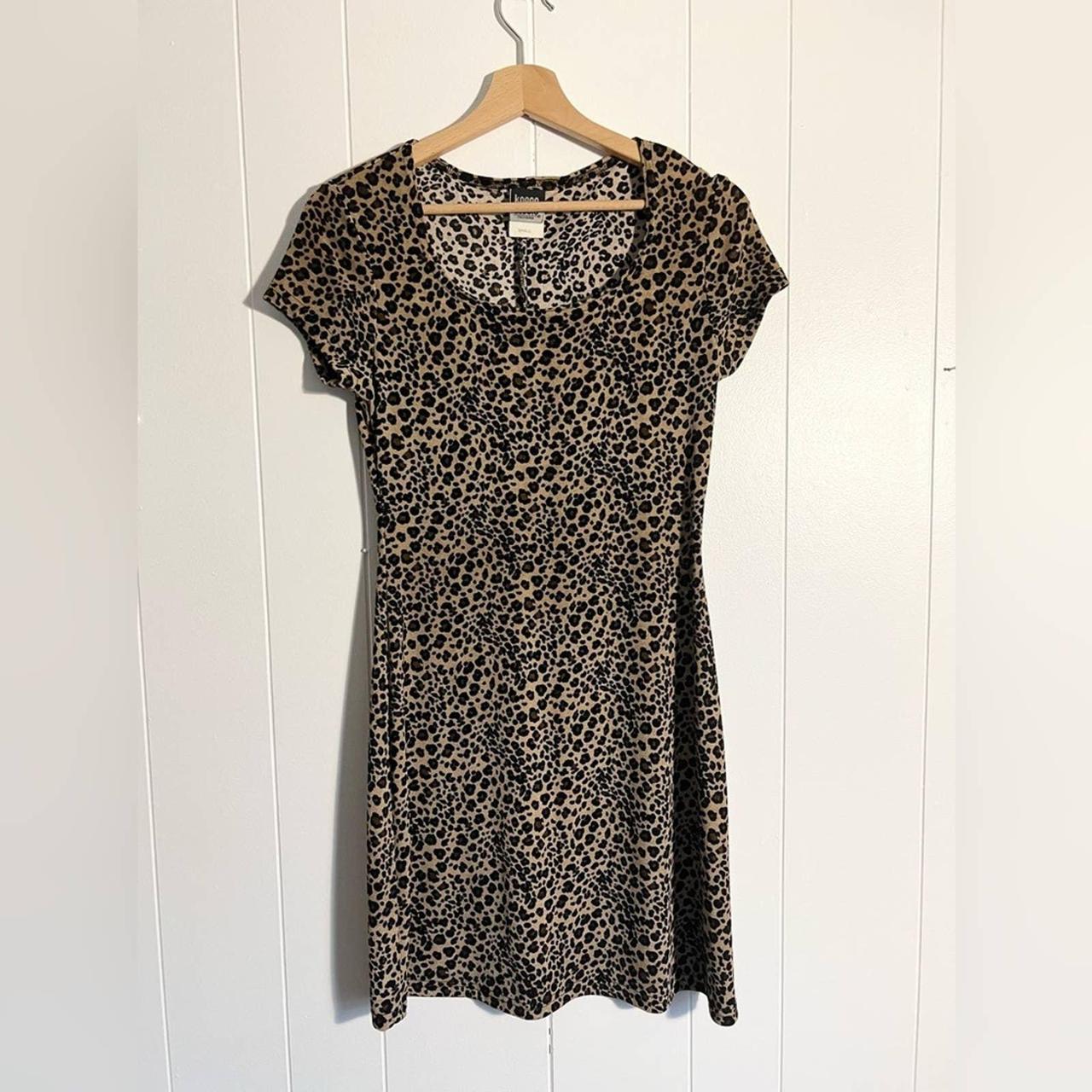 Vintage Supply Women's Tan and Brown Dress | Depop