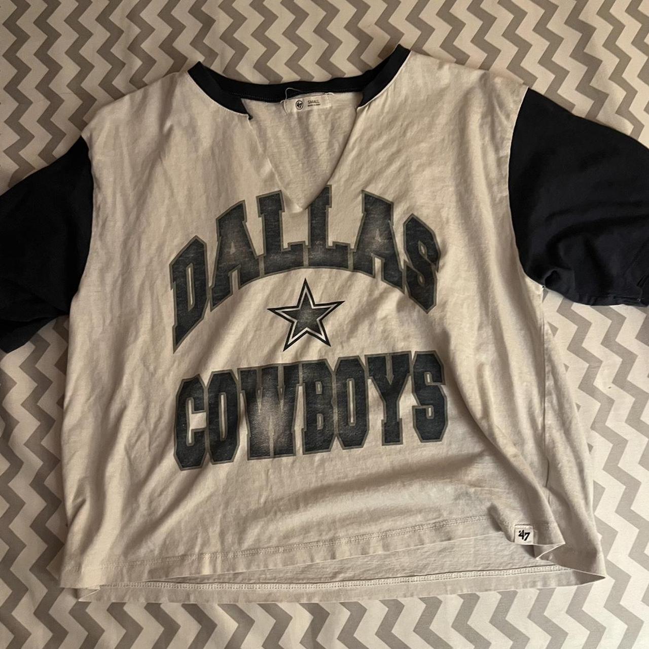 Dallas Cowboys Crop Top Vneck - Size Small - Depop