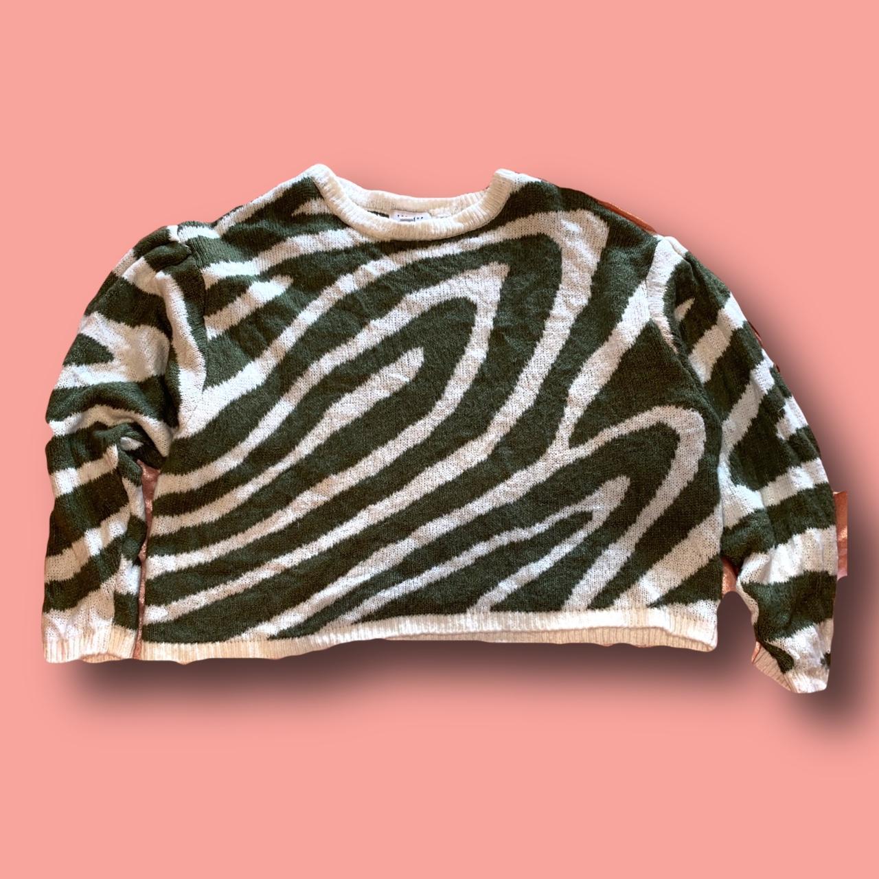 Topshop zebra store sweater