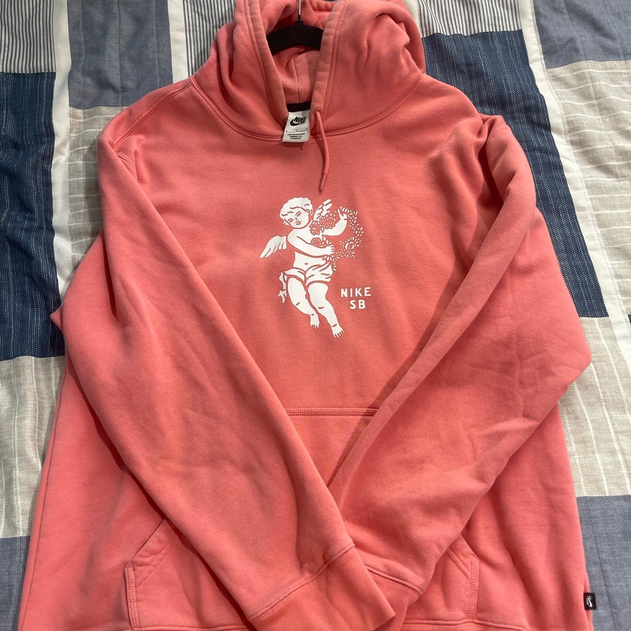 Nike sb pink hoodie hot sale