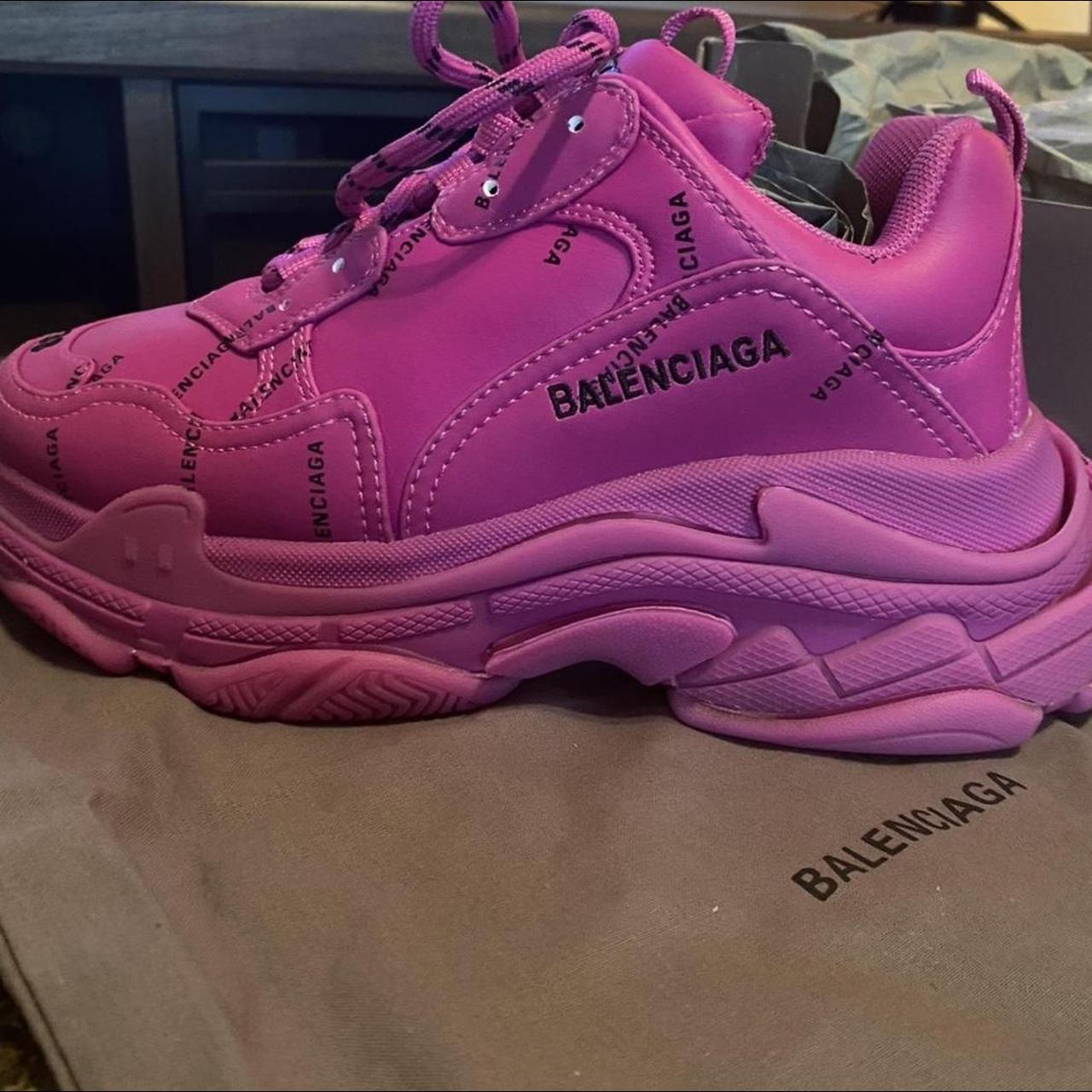 balenciaga sneakers black and pink
