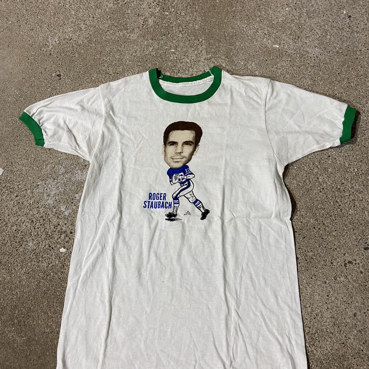 Roger Staubach Vintage NFL Poster T-Shirt