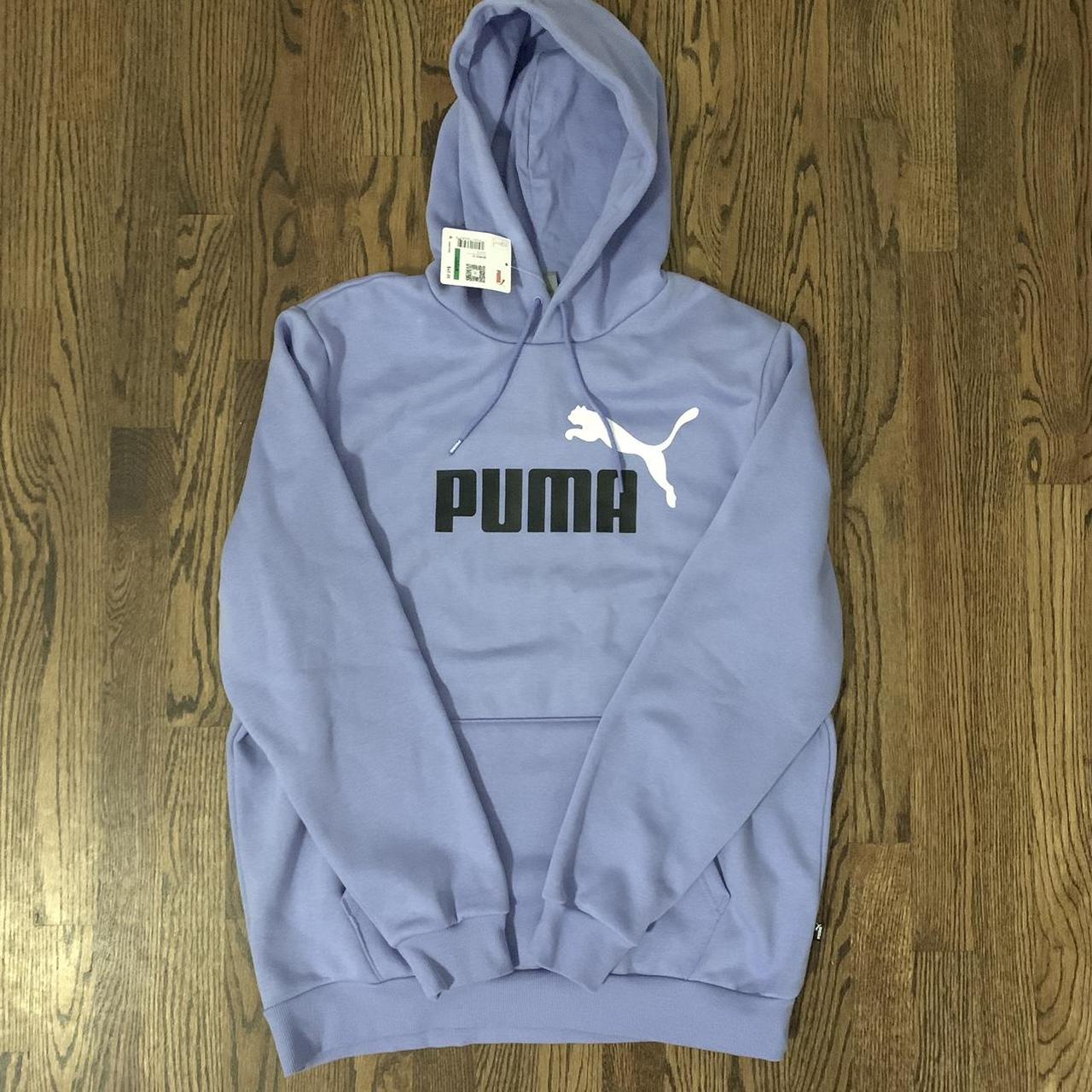 Puma Men's Purple and White Hoodie | Depop