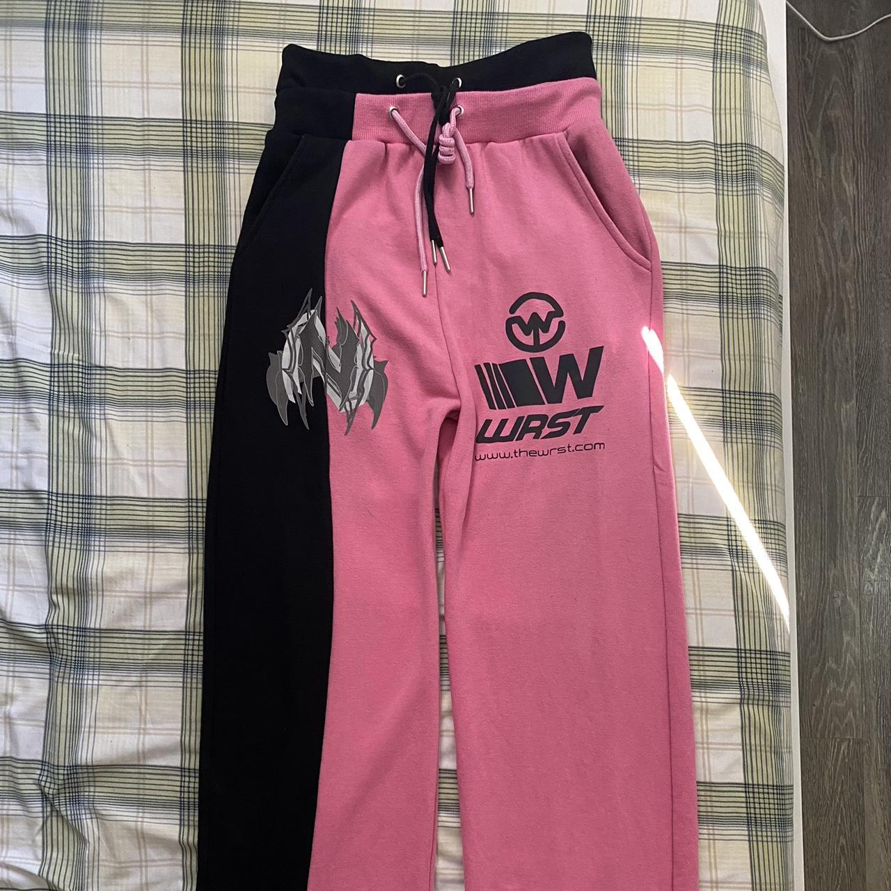 Vetements Men's Pink and Black Joggers-tracksuits