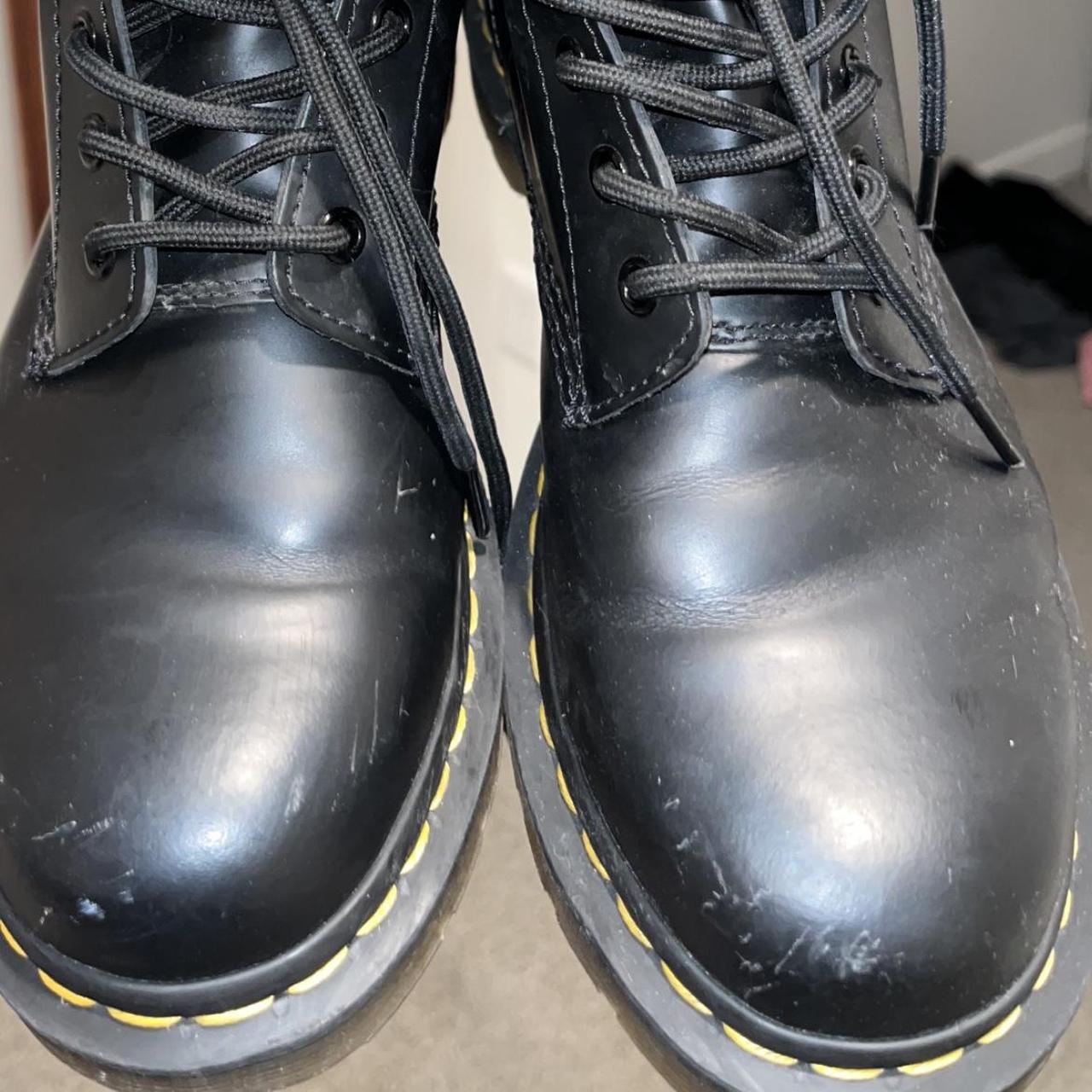 doc martins, bouncing soles. size 7 in US. has some... - Depop