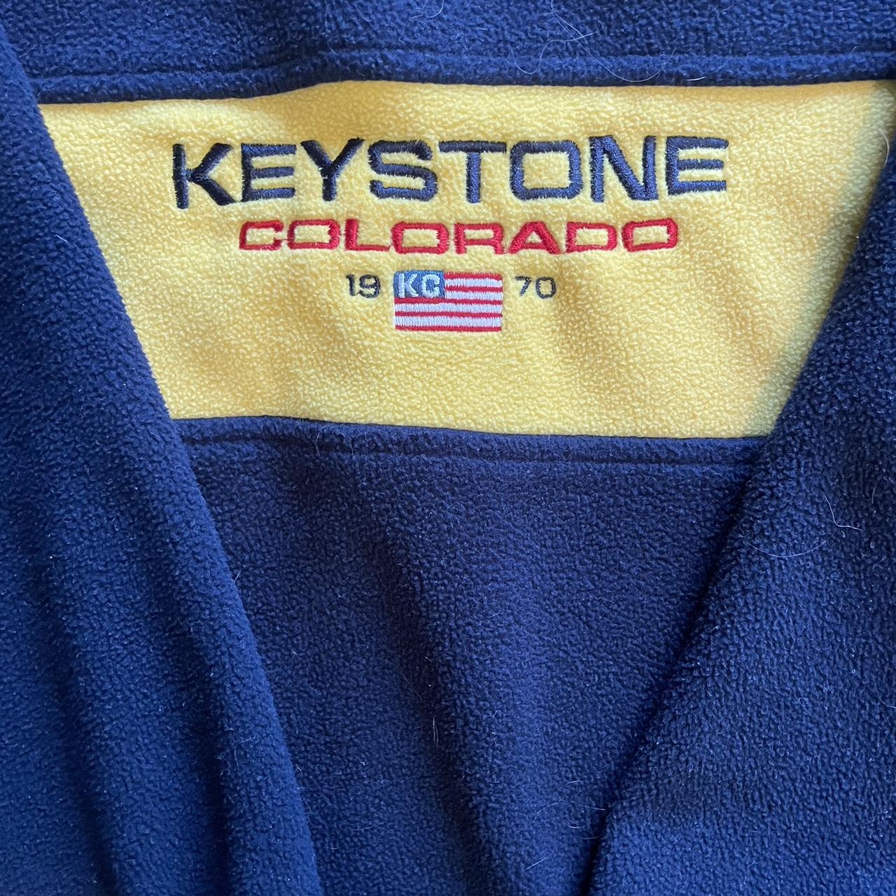 American Vintage Men's Navy and Yellow Sweatshirt (2)