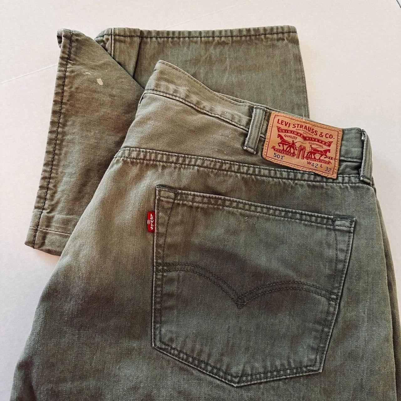 Levis 501 olive outlet green