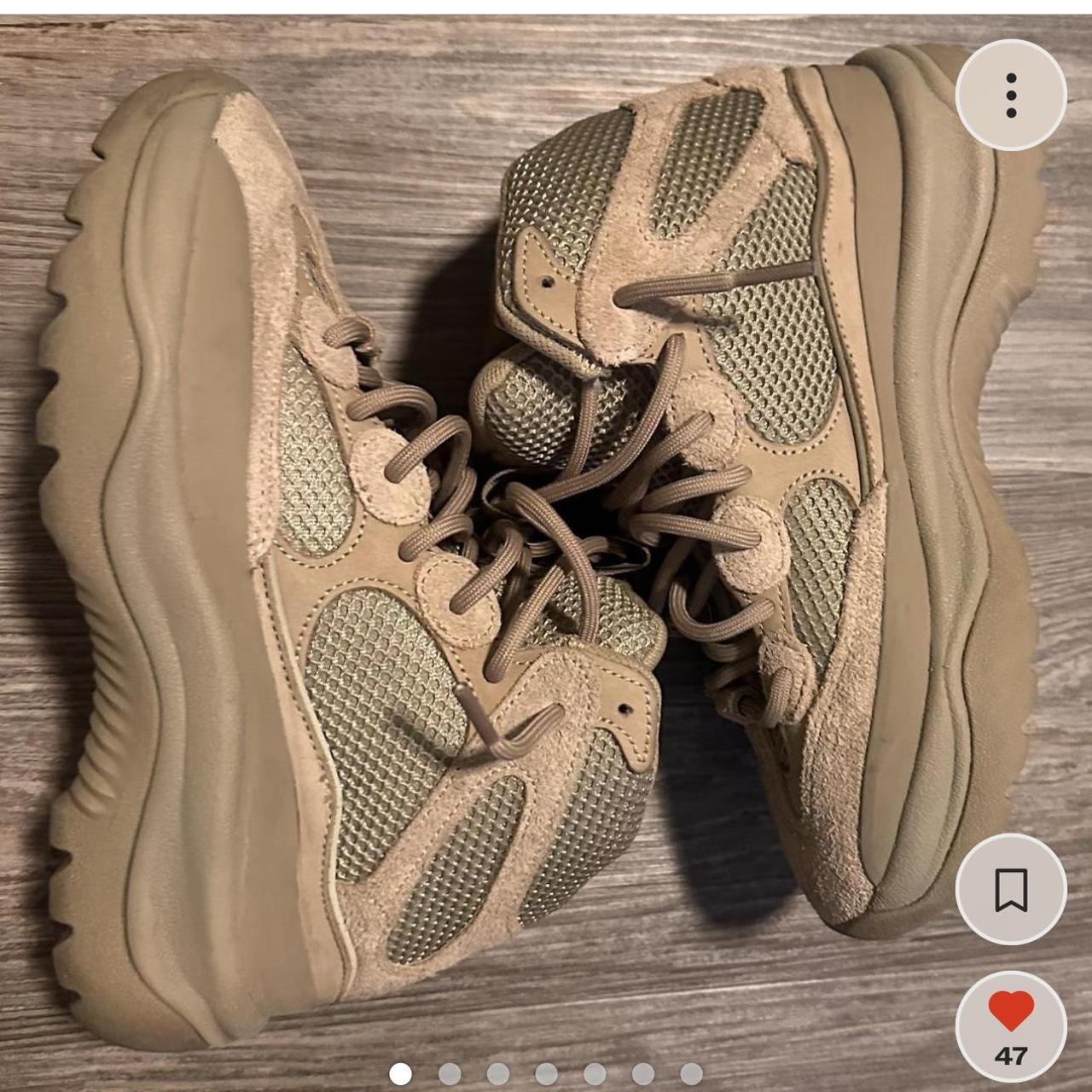 Tan yeezy boots Depop