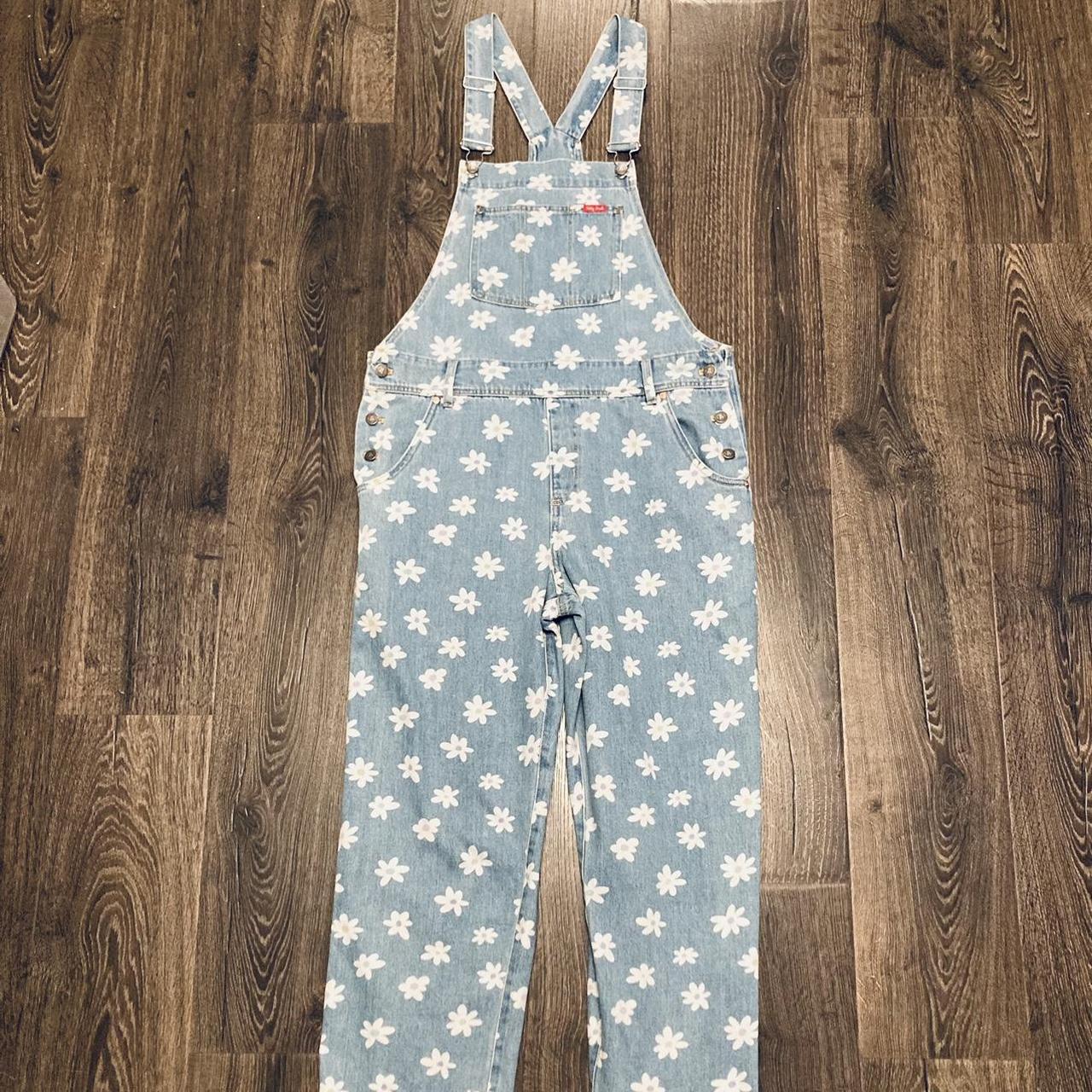 Teddy Fresh Daisy popular Overalls Large