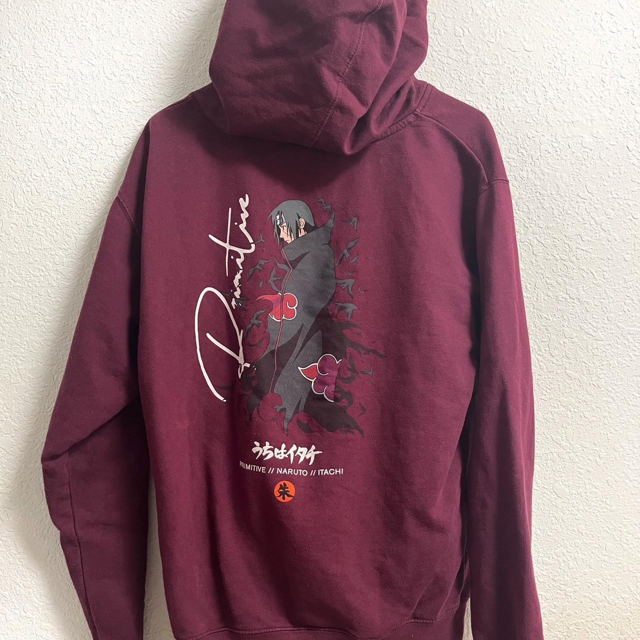 Primitive Men's Burgundy Hoodie | Depop