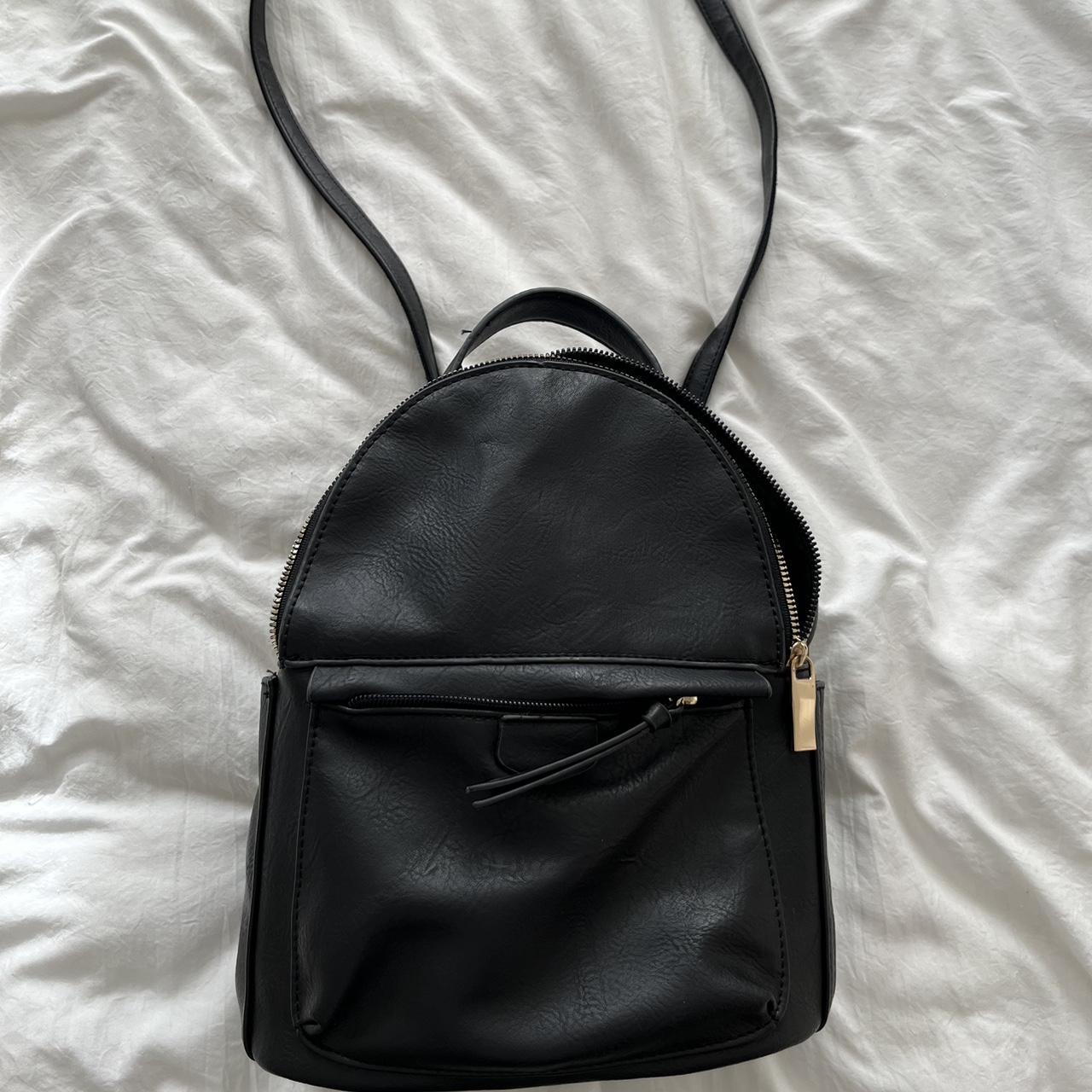 Faux leather convertible backpack/purse. Wear it... - Depop