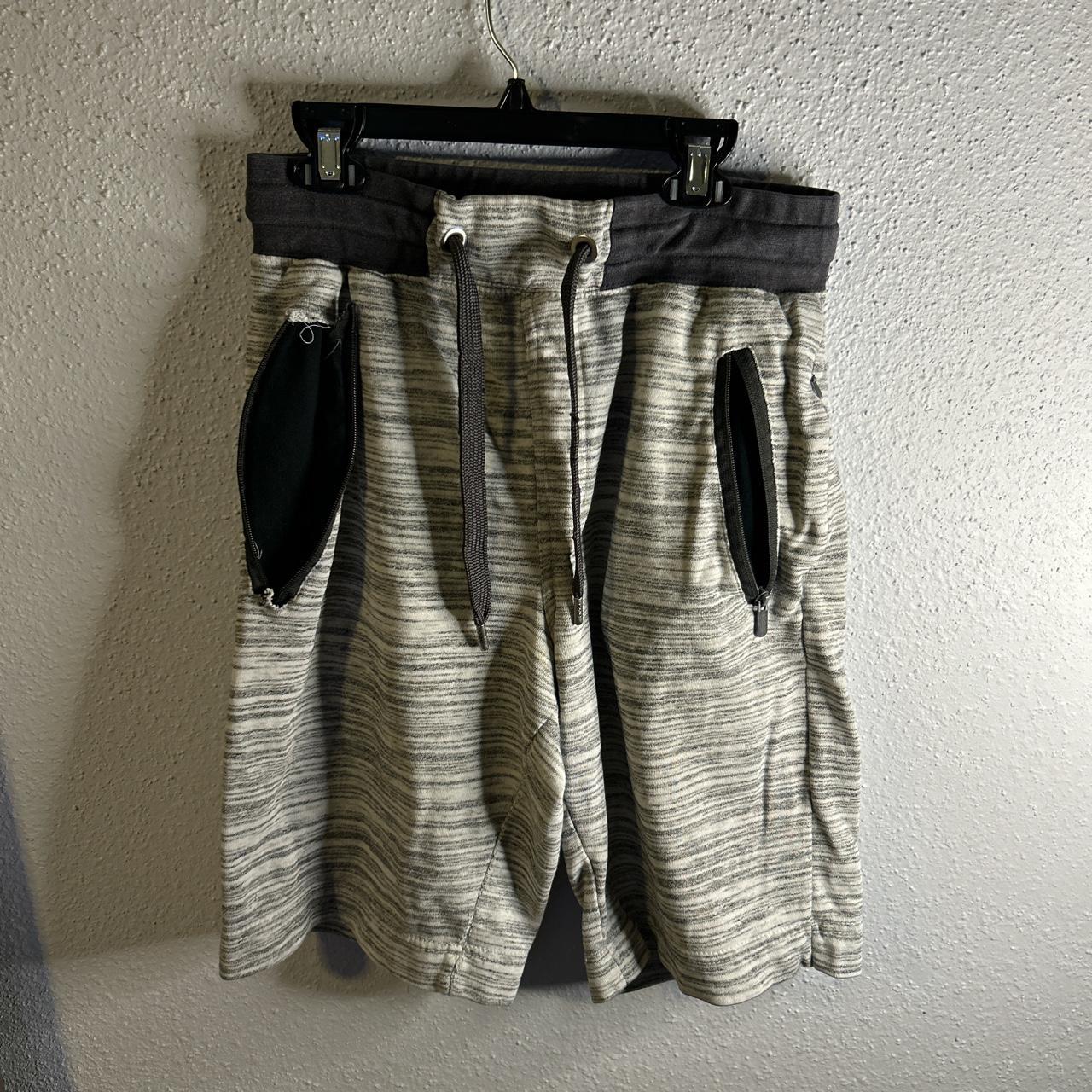 Champs Sports Men's Grey and Silver Shorts Depop