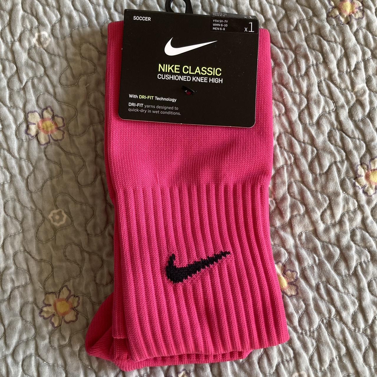pink nike soccer socks