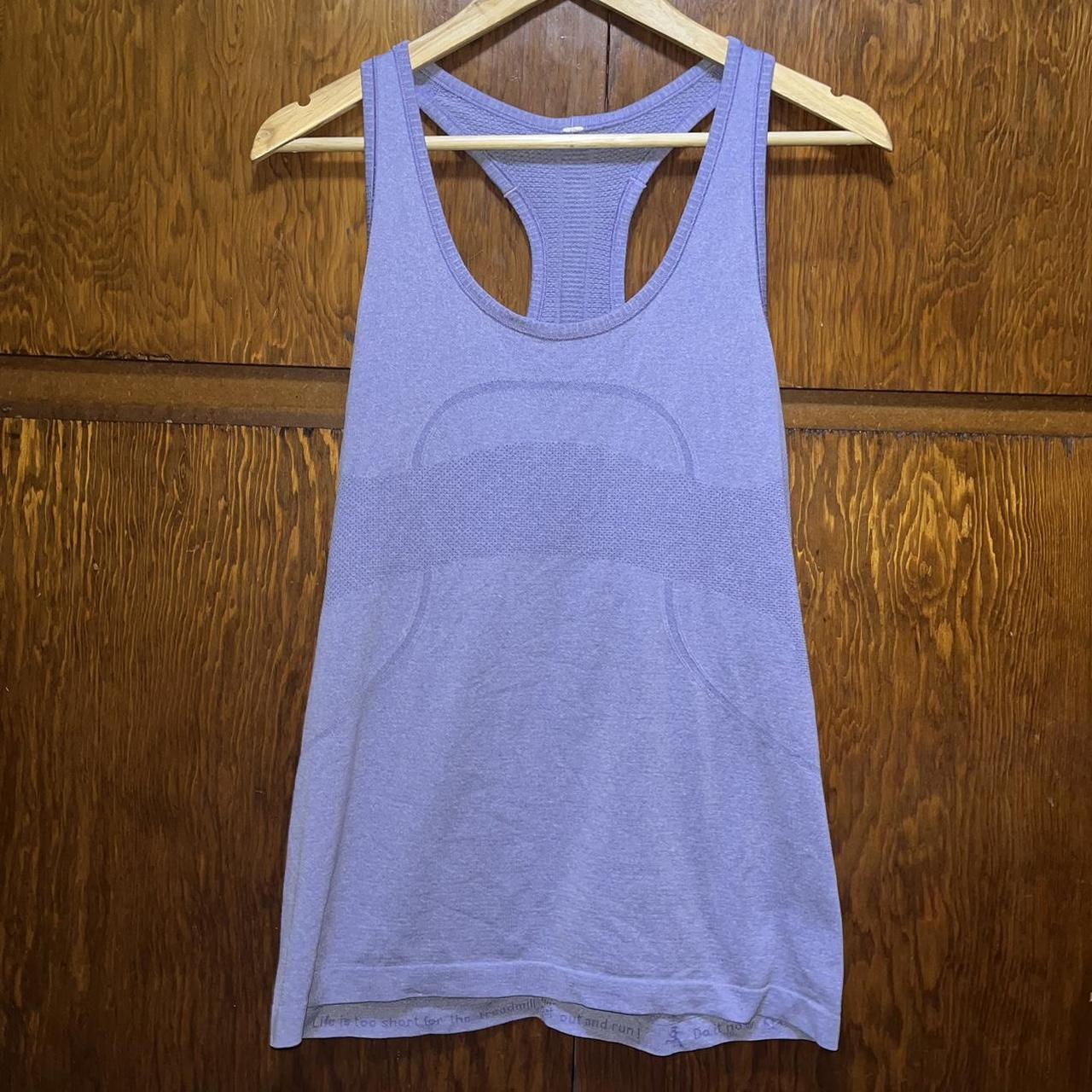 New without tags hot new lululemon active tank tops bundle of 4 purple and blues