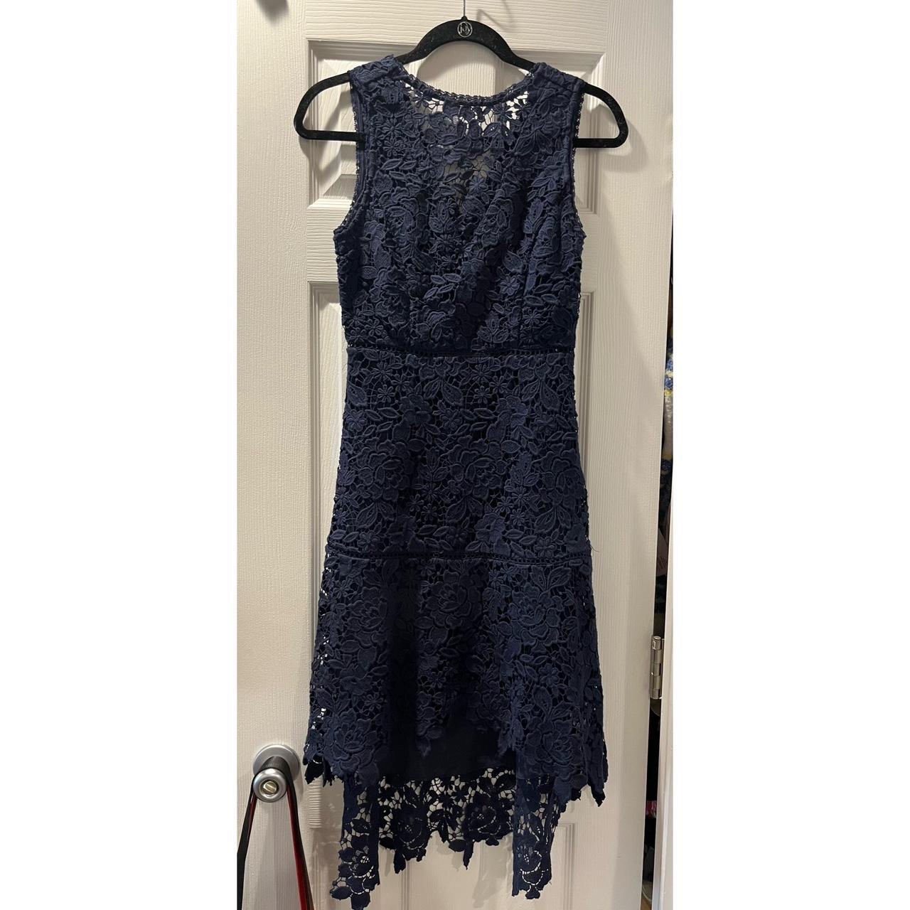 Joie Bridley Crochet Lace High Low Cocktail Dress