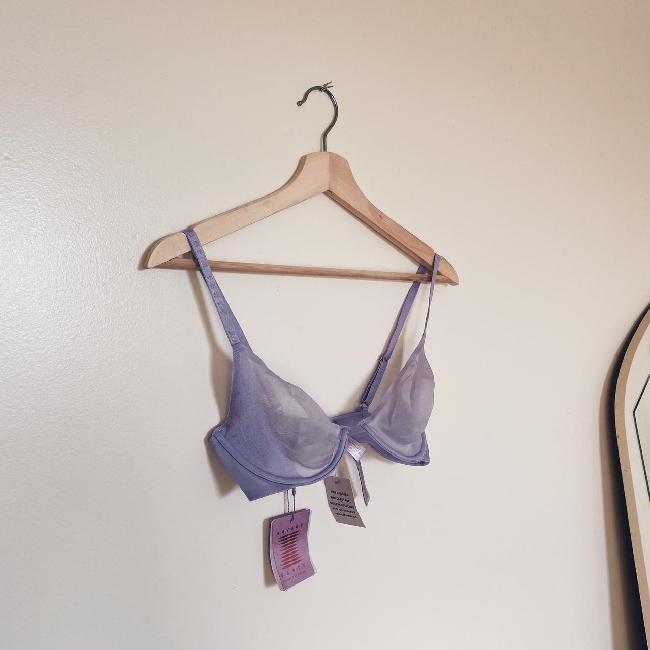 Savage X Fenty Women's Purple Bra | Depop