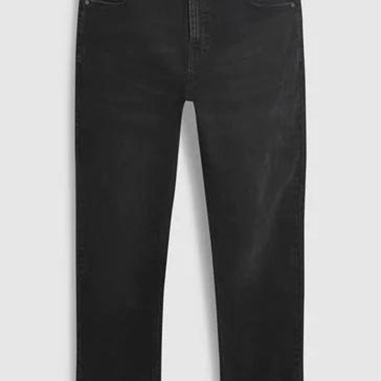 Next black straight fit tapered jeans Mens 32R (32”... Depop