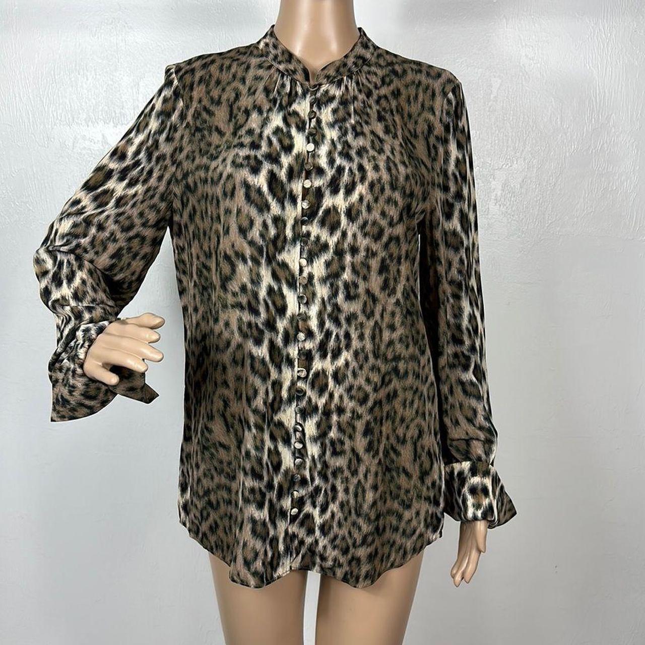 Joie animal best sale print blouse