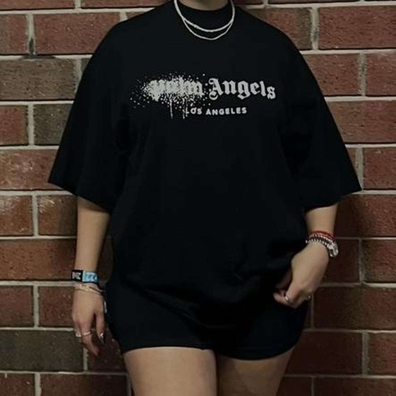 Palm angels shirt, great for street style, fits big - Depop