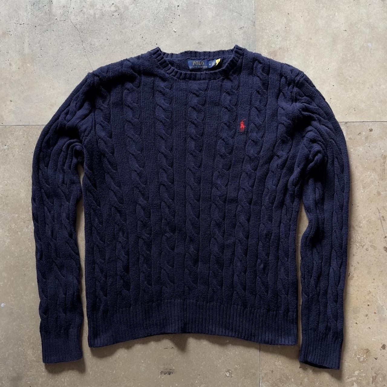 Polo Ralph Lauren Cable-Knit Cotton Sweater... - Depop