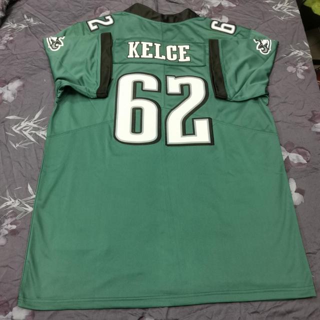 Game Men's Jason Kelce White Road Jersey - #62 Football